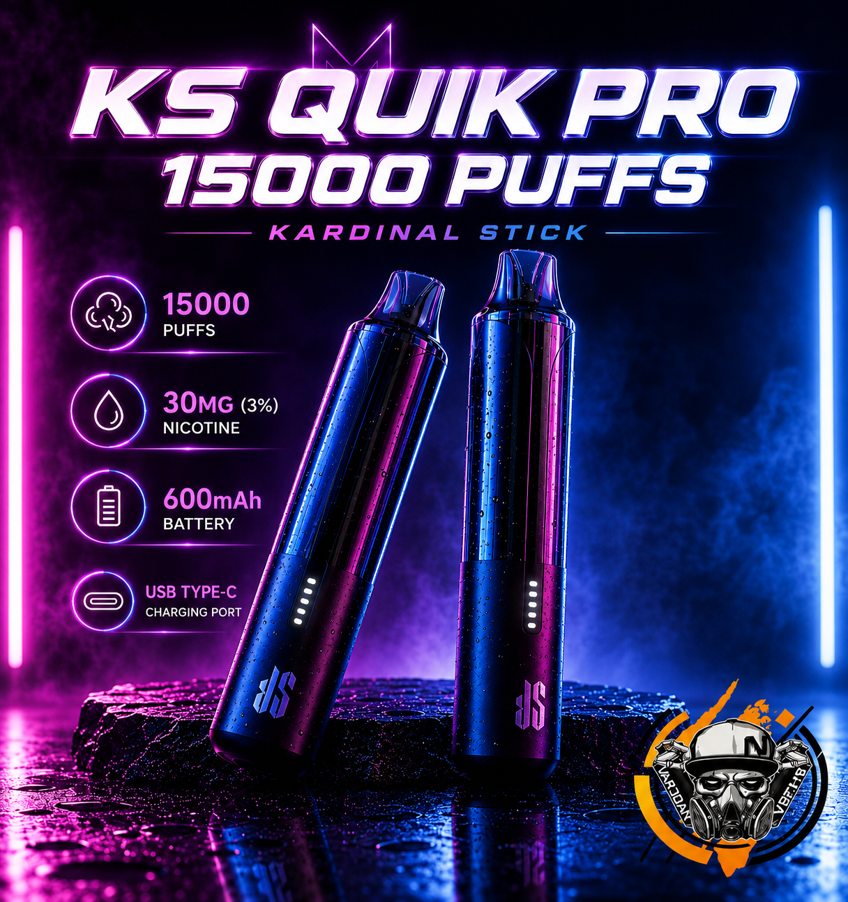 Ks Quik Pro 15000 Puffs