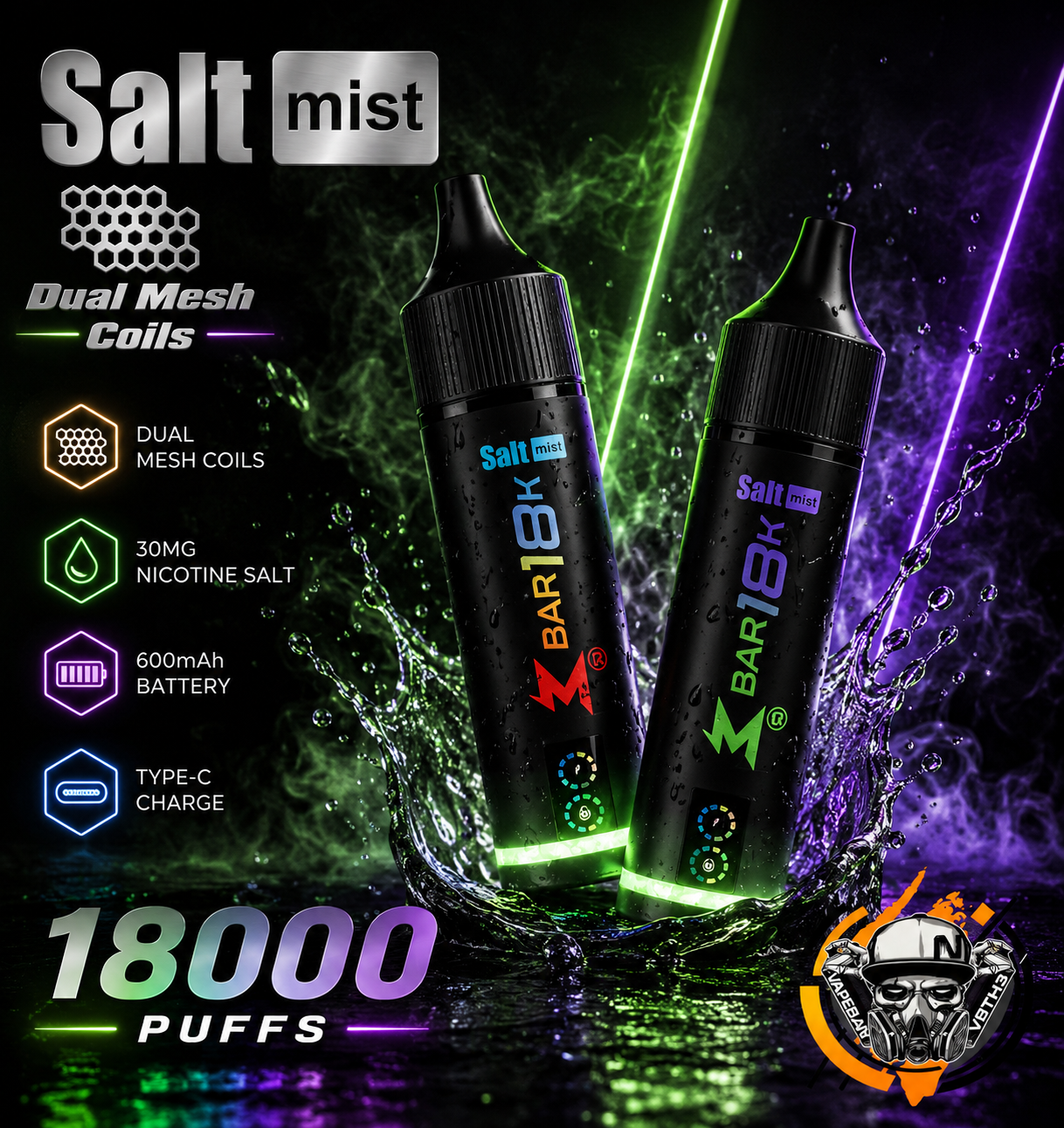 Salt Mist M Bar 18K