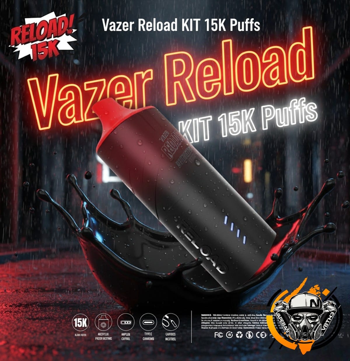 Vazer Reload 15000 Kit