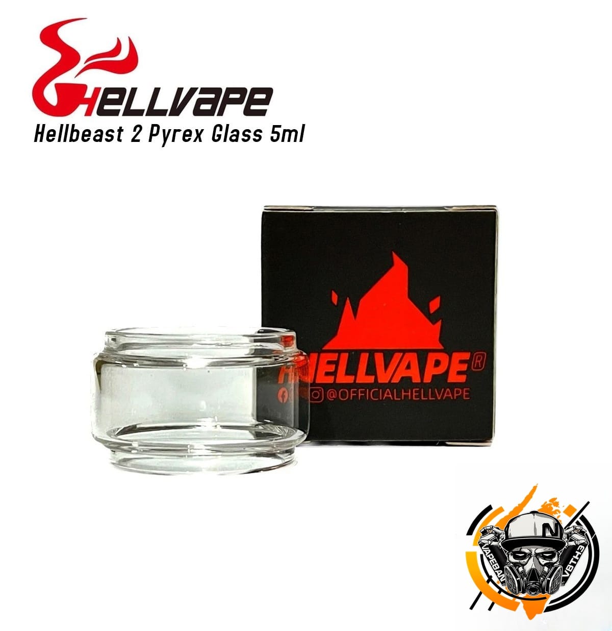 แก้วสำรอง Hellbeast 2 Pyrex Glass 5ml