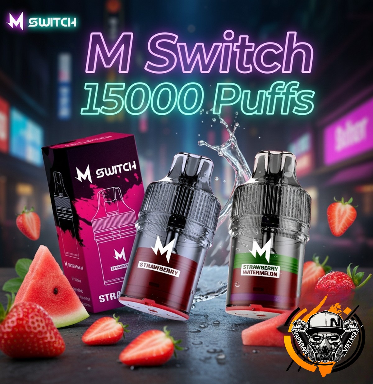 หัว M Switch 15000 Puffs