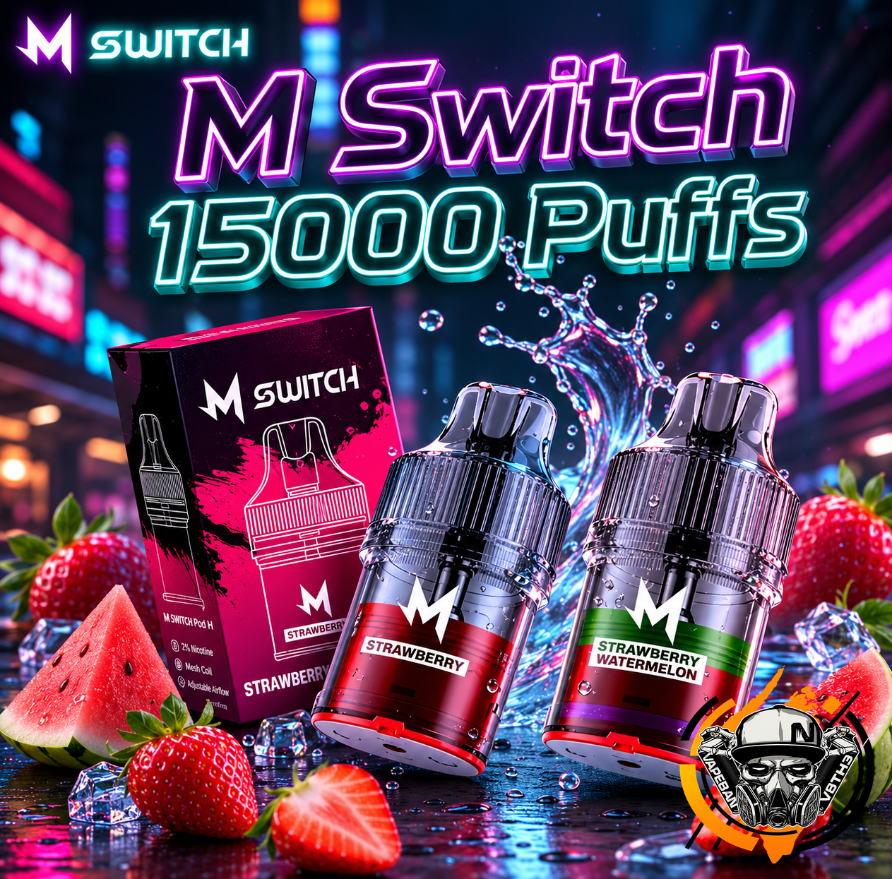 หัว M Switch 15000 Puffs
