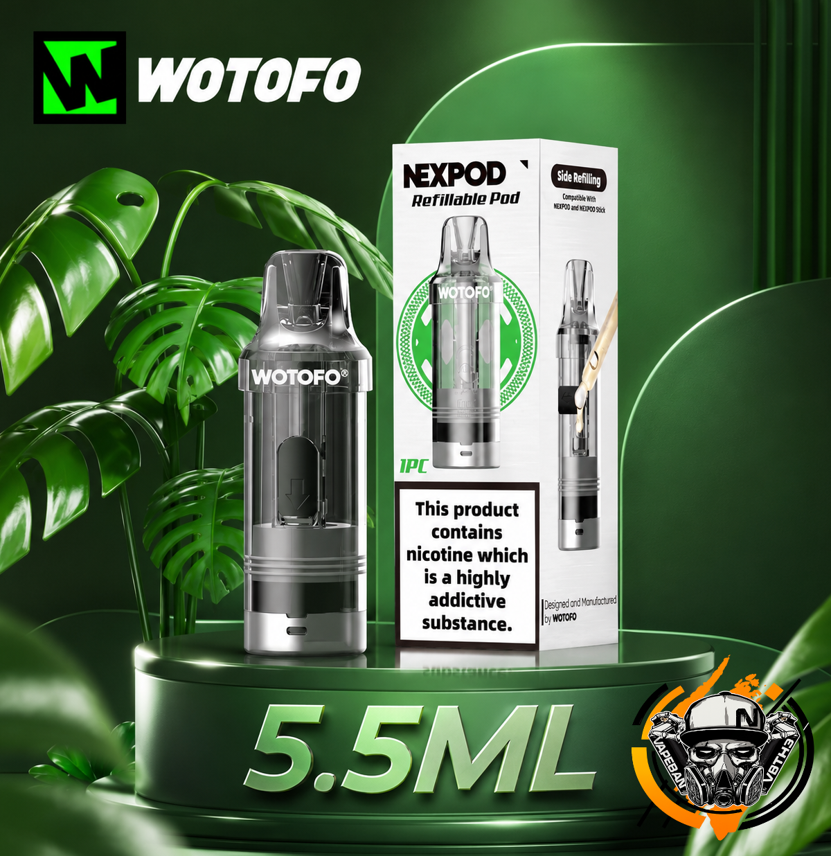 หัว Nexpod 5.5ML เติมน้ำยา