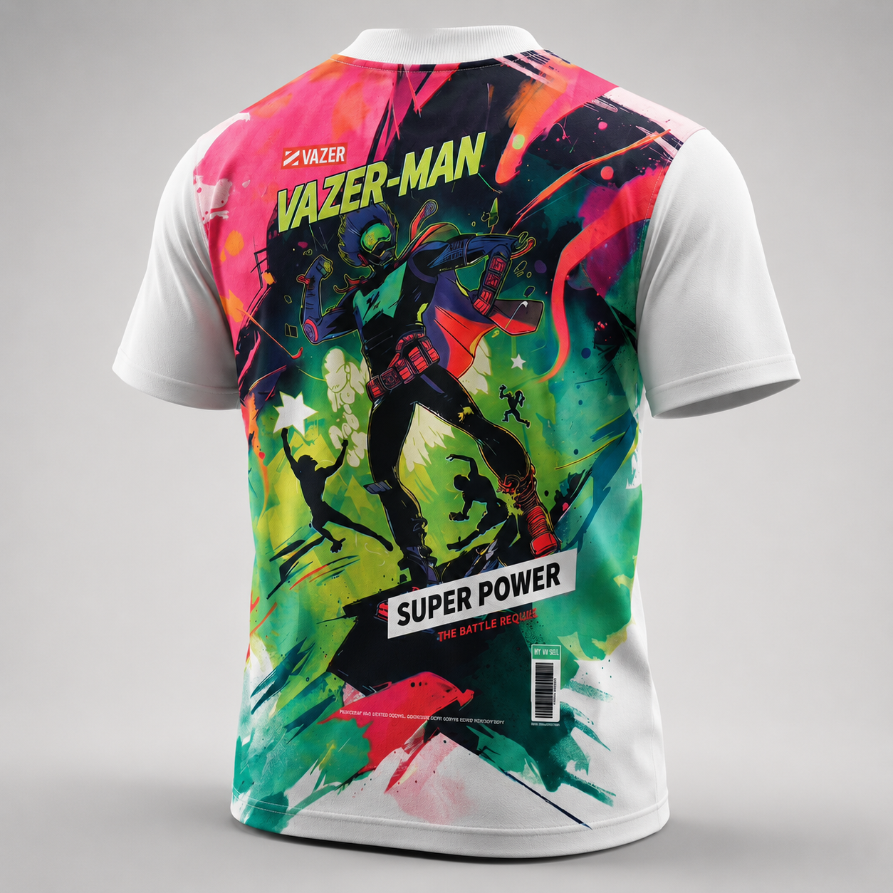 เสื้อยืด VAZER-MAN สีขาว