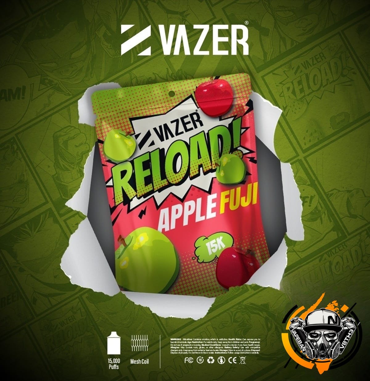 หัวเปลี่ยน Vazer Reload 15K