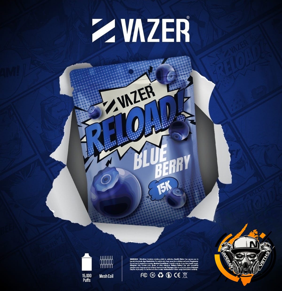 หัวเปลี่ยน Vazer Reload 15K