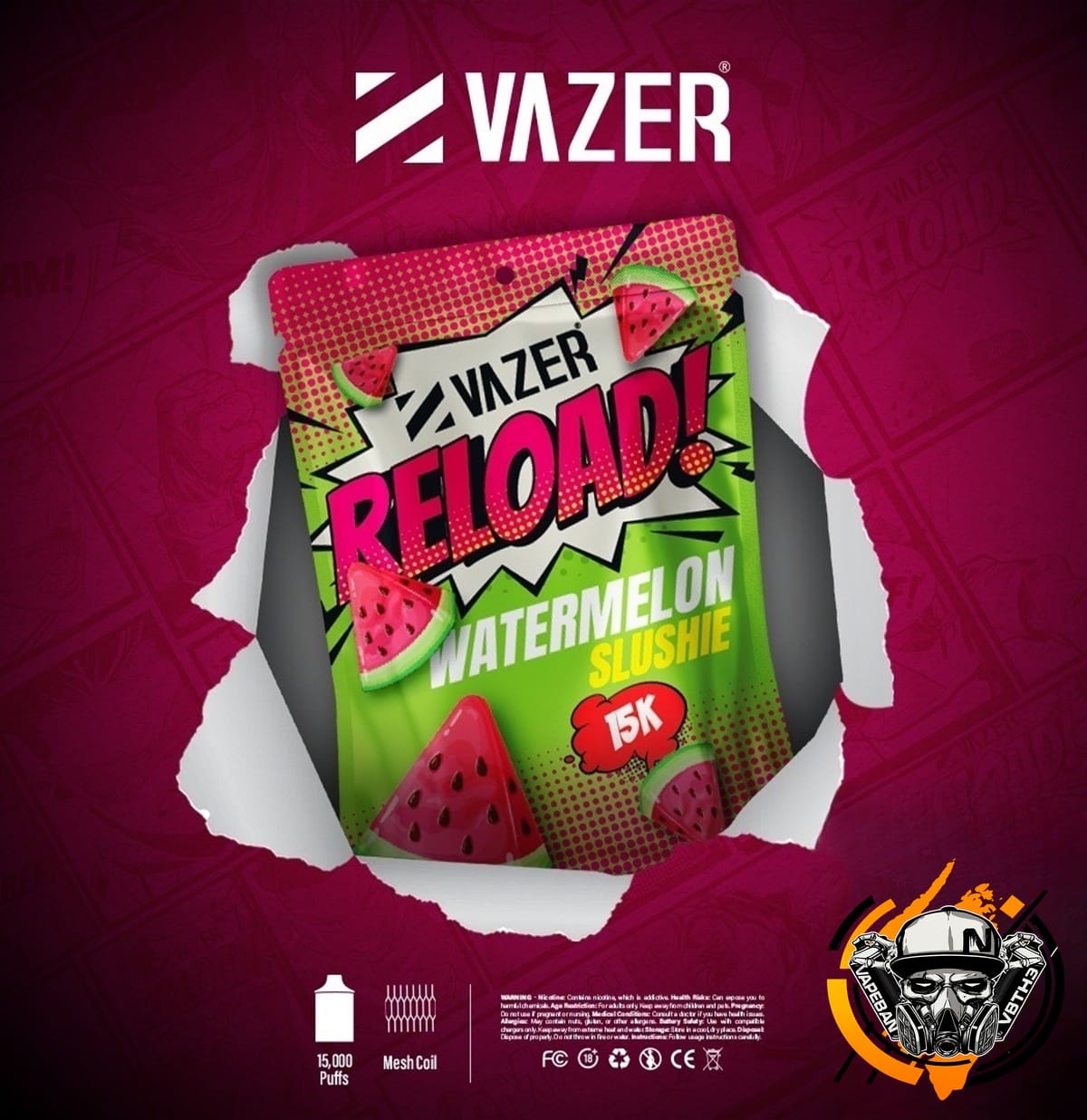 หัวเปลี่ยน Vazer Reload 15K
