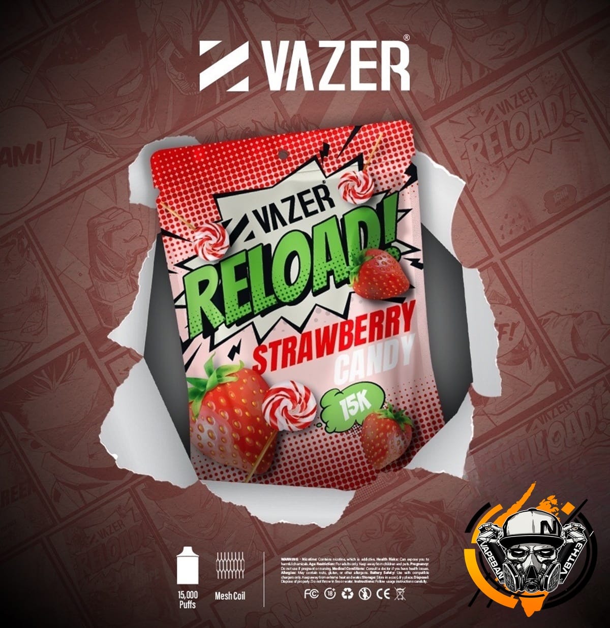 หัวเปลี่ยน Vazer Reload 15K