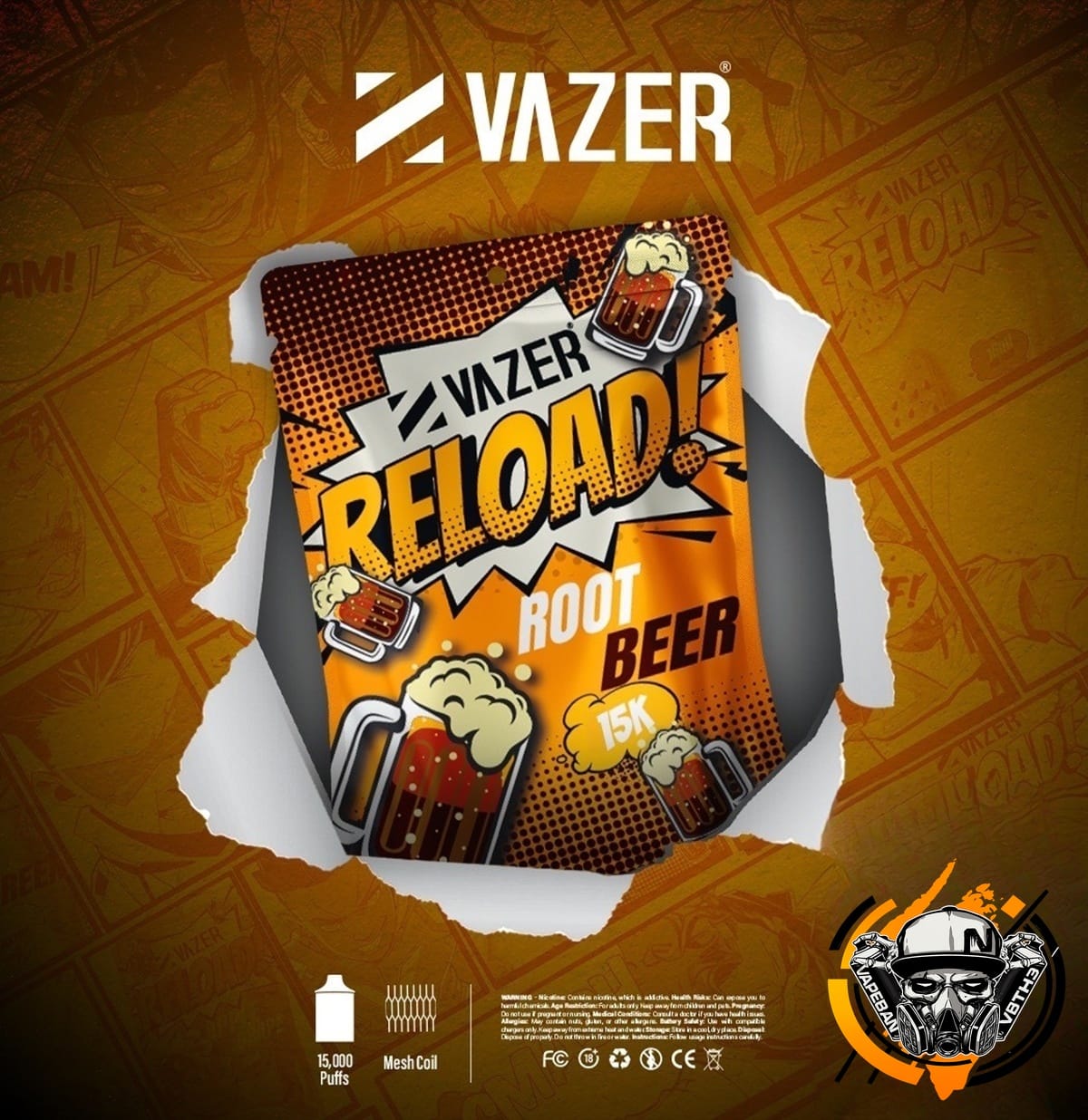 หัวเปลี่ยน Vazer Reload 15K