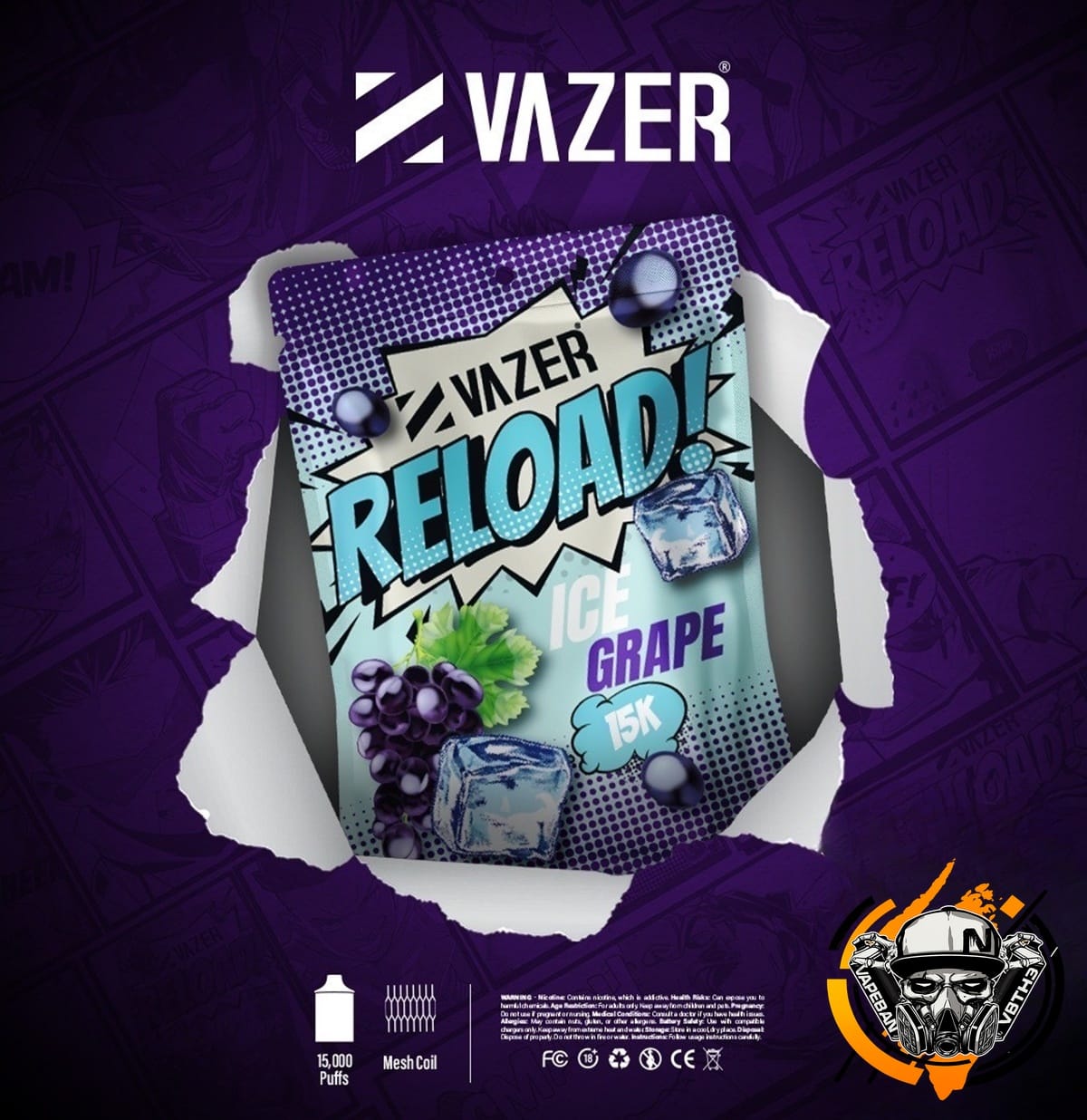 หัวเปลี่ยน Vazer Reload 15K