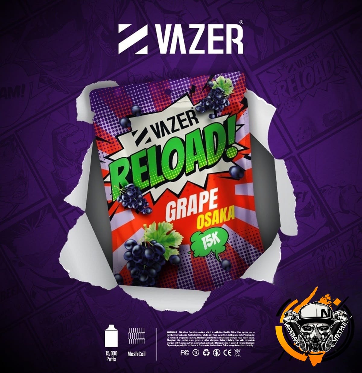 หัวเปลี่ยน Vazer Reload 15K