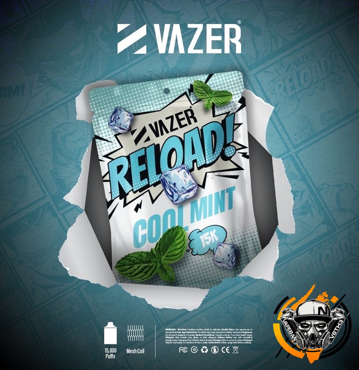หัวเปลี่ยน Vazer Reload 15K