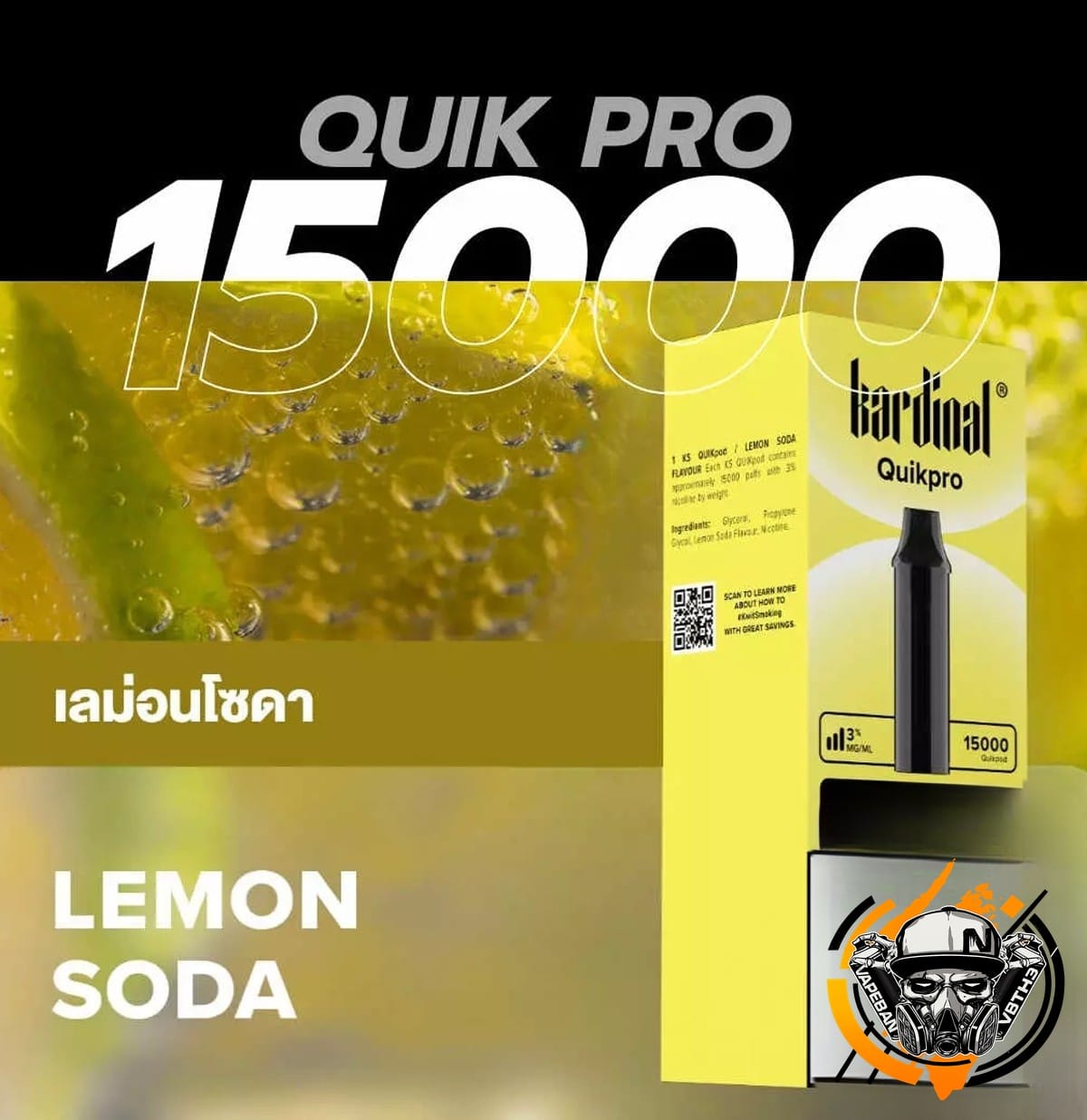 หัว Ks Quik Pro 15000 Puffs
