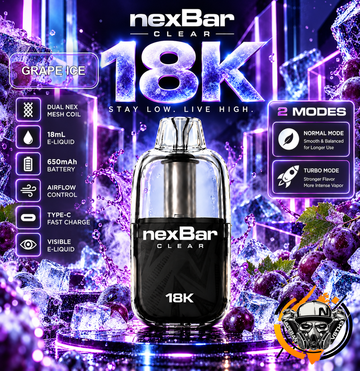 NexBar Clear 18K
