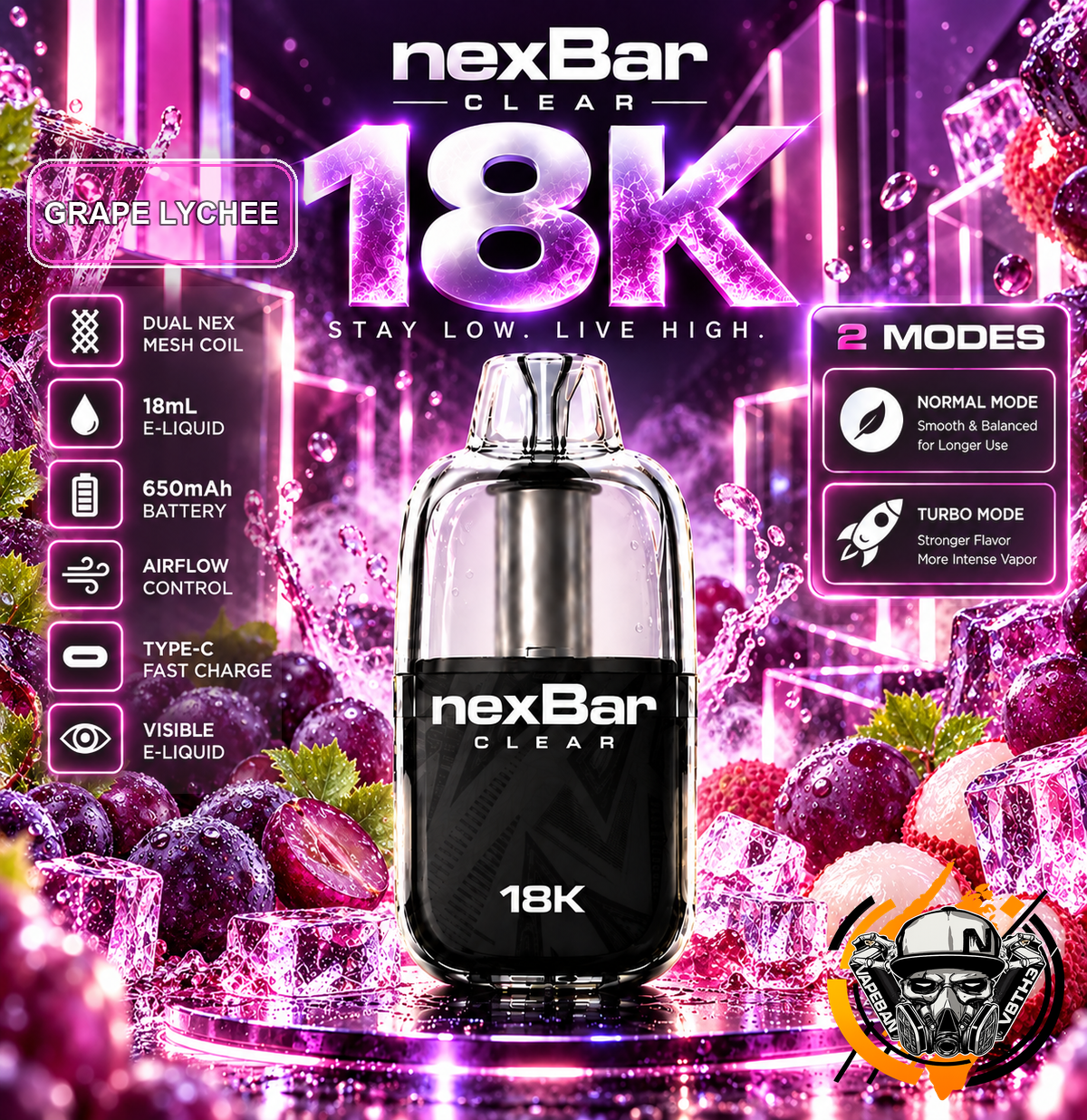 NexBar Clear 18K