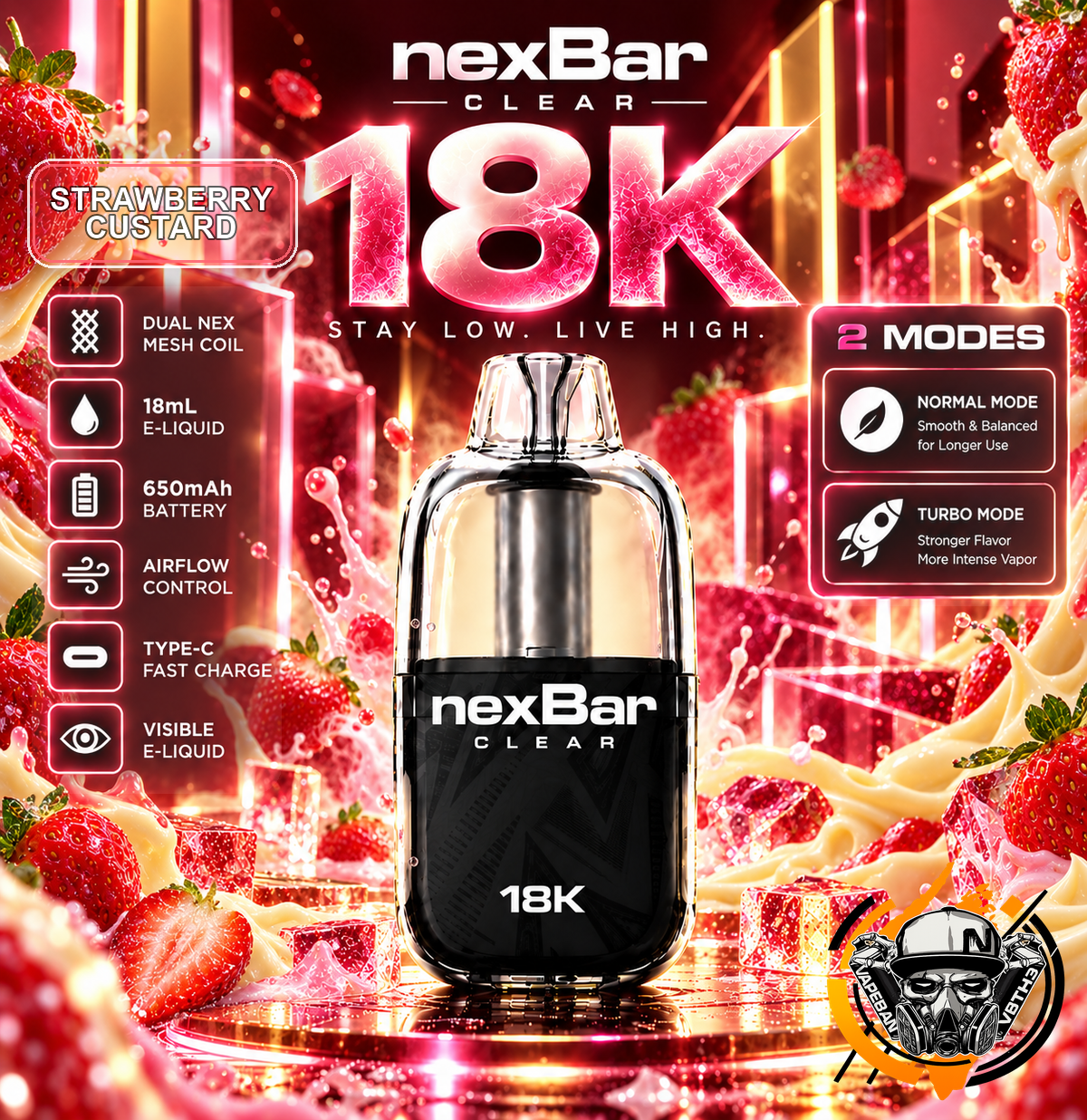 NexBar Clear 18K