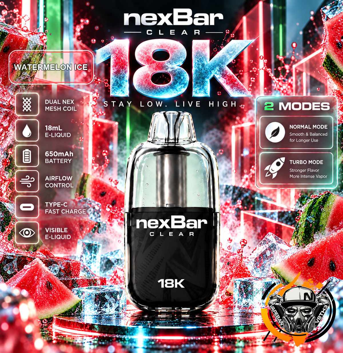 NexBar Clear 18K