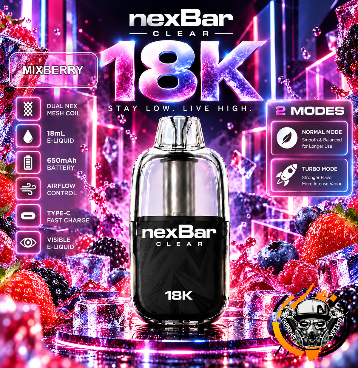 NexBar Clear 18K