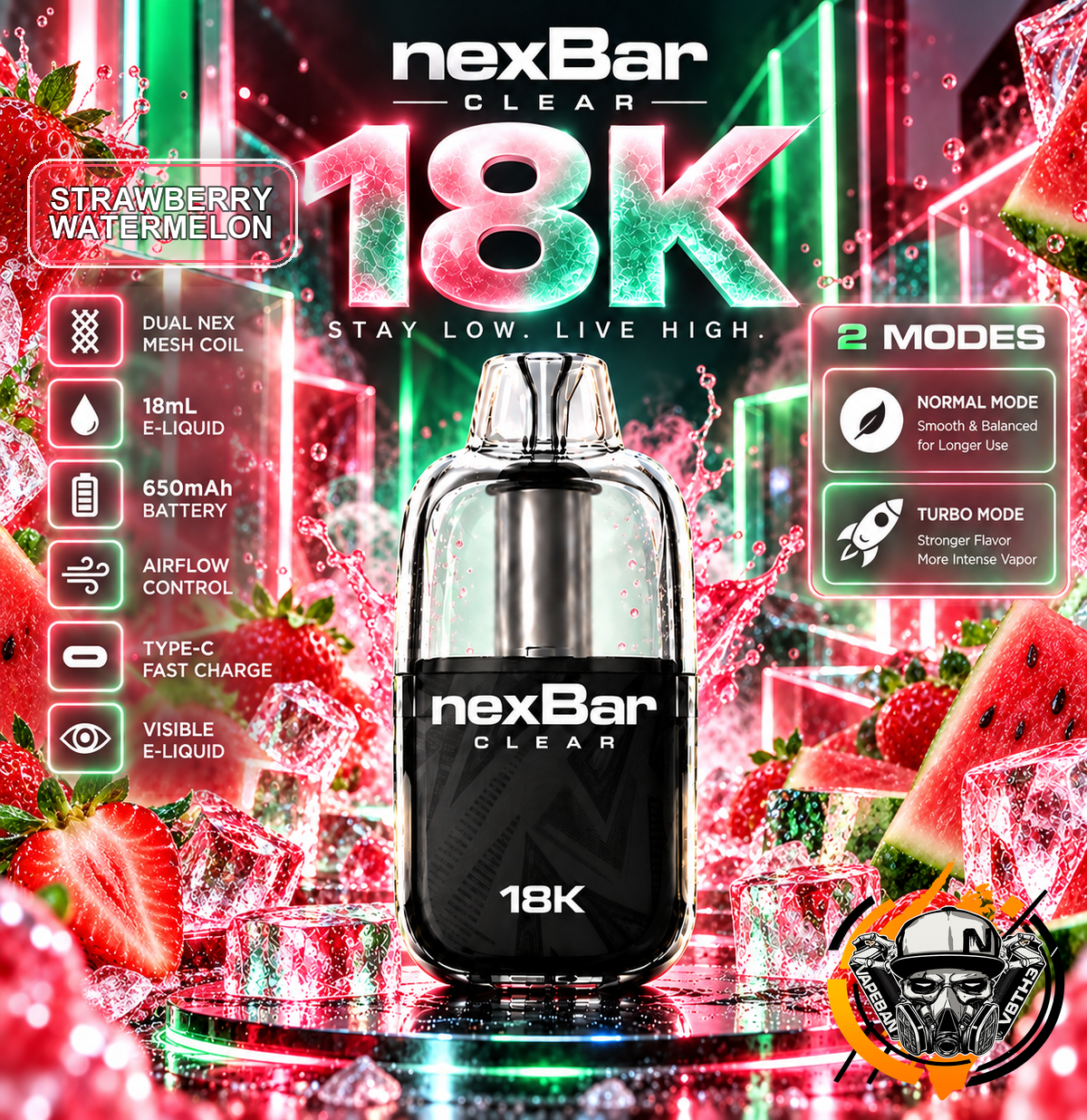 NexBar Clear 18K