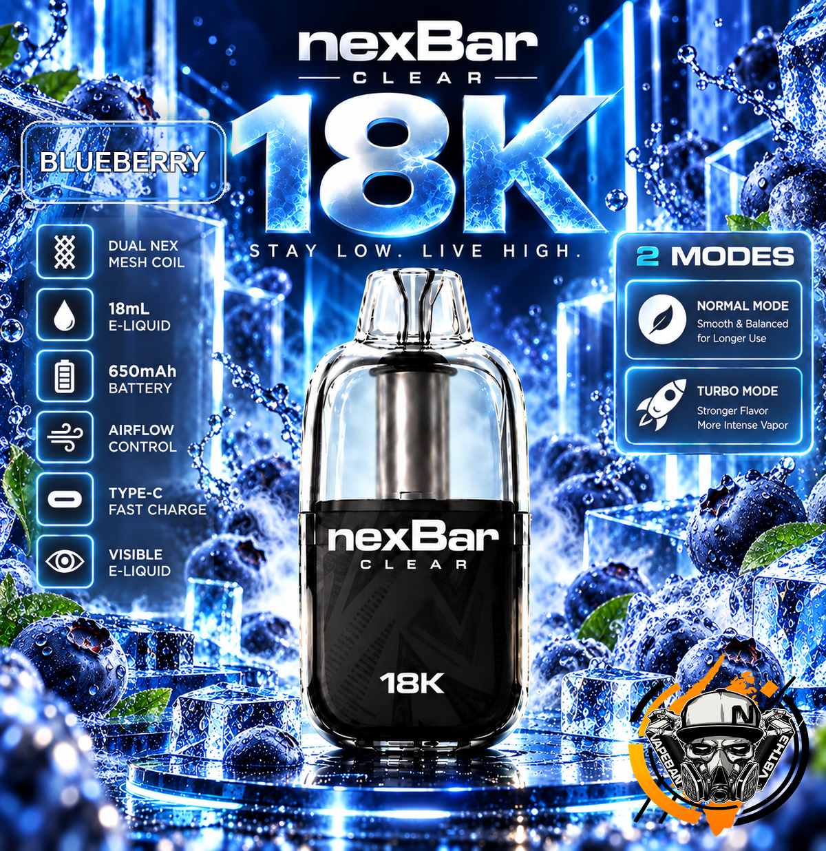NexBar Clear 18K