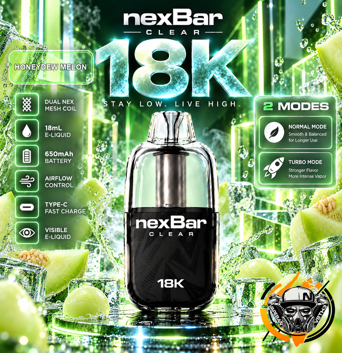 NexBar Clear 18K