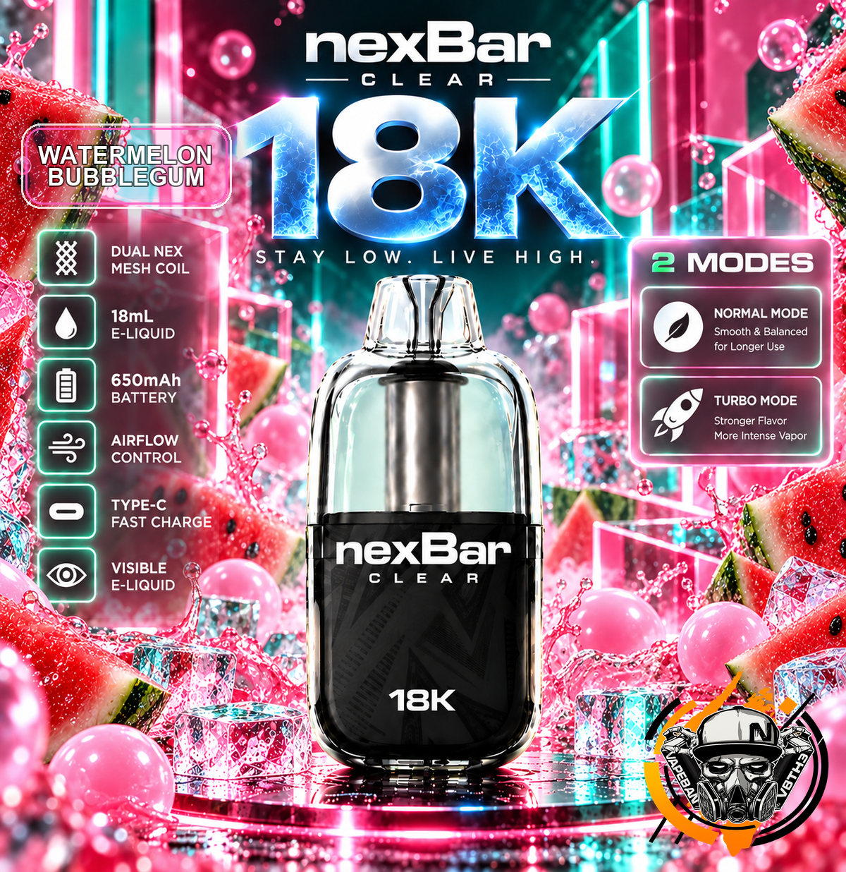 NexBar Clear 18K