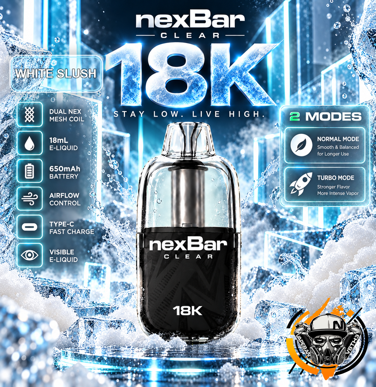 NexBar Clear 18K