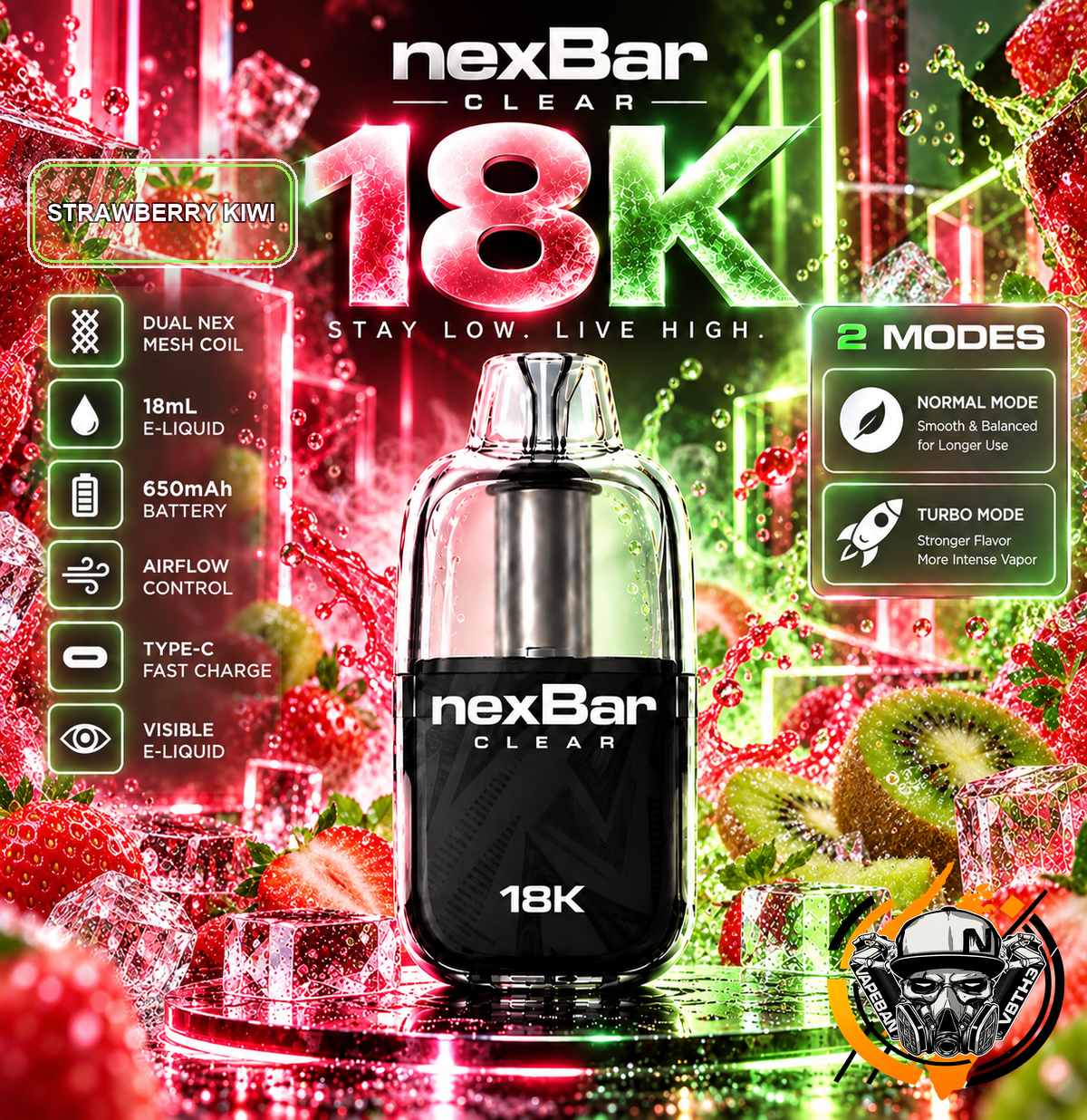 NexBar Clear 18K