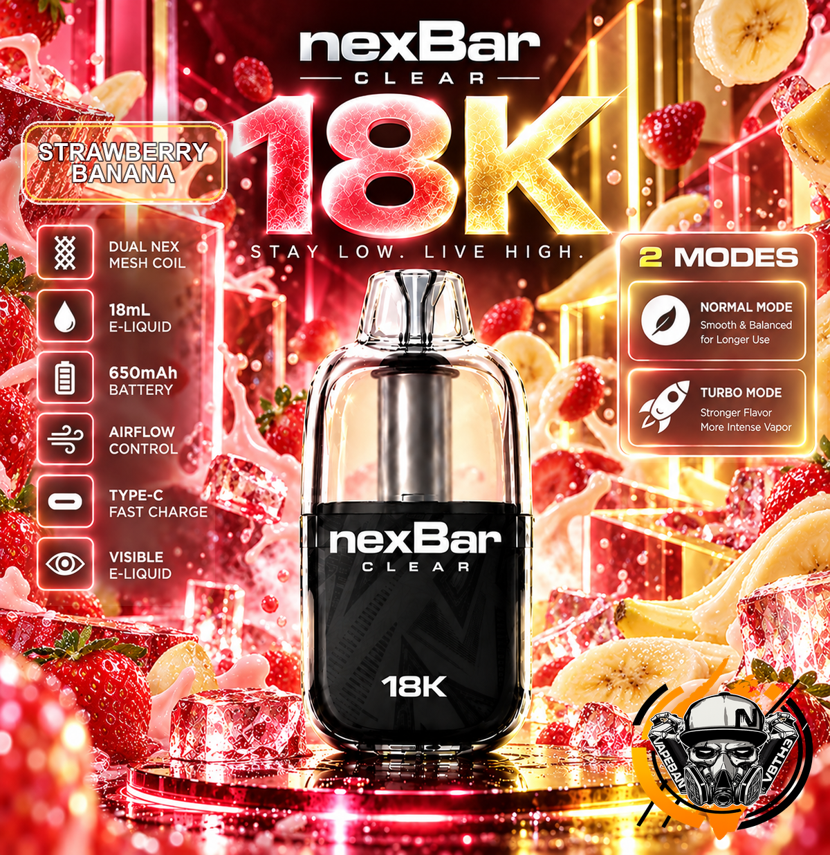 NexBar Clear 18K