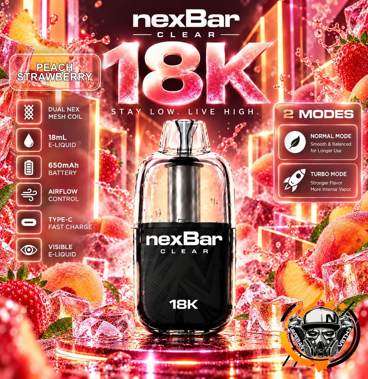 NexBar Clear 18K